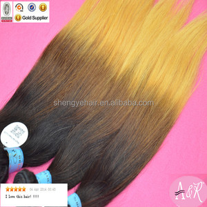 Angelbella péruvienne vierge non transformés de bonne qualité 3 tom couleur Ombre x - Pression tresse cheveux - Product Image 3