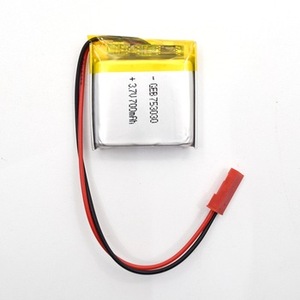 7.5mm 리튬 폴리머 753030 3.7v 700mah 충전식 리튬 이온 배터리