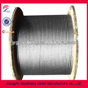 Din 7 x 7 alambre de acero cuerdas para <span class=keywords><strong>gimnasio</strong></span> - Product Image 1