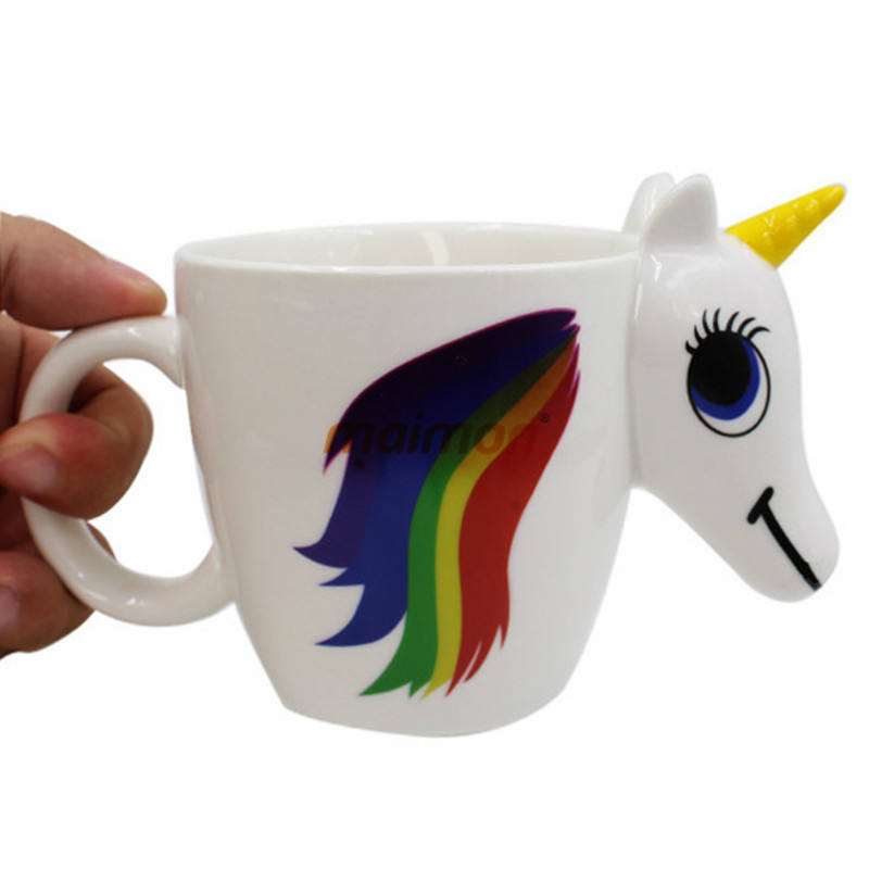 Zogift 2018 pintada <span class=keywords><strong>a</strong></span> <span class=keywords><strong>mano</strong></span> del unicornio taza de consumición de cerámica taza <span class=keywords><strong>para</strong></span> los niños - Product Image 3