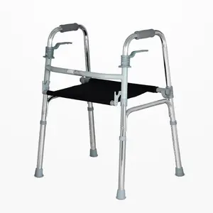 Walker assistente pieghevole in piedi per disabili aiuta il dispositivo di assistenza alla camminata in alluminio