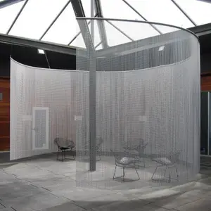 Hanging Metal Chain link Curtain Fly insects Screens