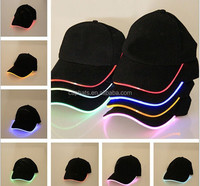 Hexing Vintage al por mayor gorras de pesca personalizadas luces de haz alto linterna manos libres hombres gorras de béisbol Led ajustables con luces