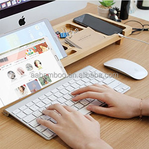 <span class=keywords><strong>Organiseur</strong></span> de <span class=keywords><strong>bureau</strong></span> en bois de <span class=keywords><strong>bambou</strong></span>, 1 pièce, avec planche à clés, organisateur - Product Image 2