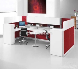 Bureau de poste de travail en forme de <span class=keywords><strong>U</strong></span> Bureau de séparation de bureau moderne - Product Image 1