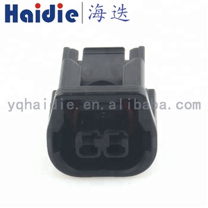 Haidie Konektor Kabel, Konektor Perempuan 2 Pin Hitam Tahan Air 6189-7408 - Product Image 5