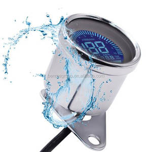 <span class=keywords><strong>Compteur</strong></span> de <span class=keywords><strong>vitesse</strong></span> numérique LCD universel pour <span class=keywords><strong>moto</strong></span>, style café racer, rond, en métal chromé, étanche, avec jauge de carburant - Product Image 6