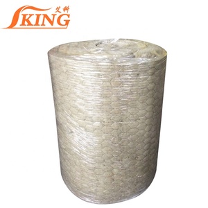 Rouleau de laine thermique industriel, 75mm, avec mailles en fil ss, isolation thermique - Product Image 6