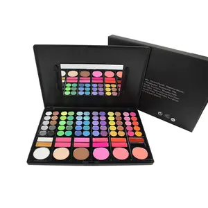 Set van make-up cosmetica fabriek oem, 25 kleuren oogschaduw palet met blush make-up palet full contour