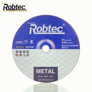 <span class=keywords><strong>Robtec</strong></span> 9 pouces 230*6.8*22.2mm meule à grande vitesse, disques abrasifs en métal - Product Image 1