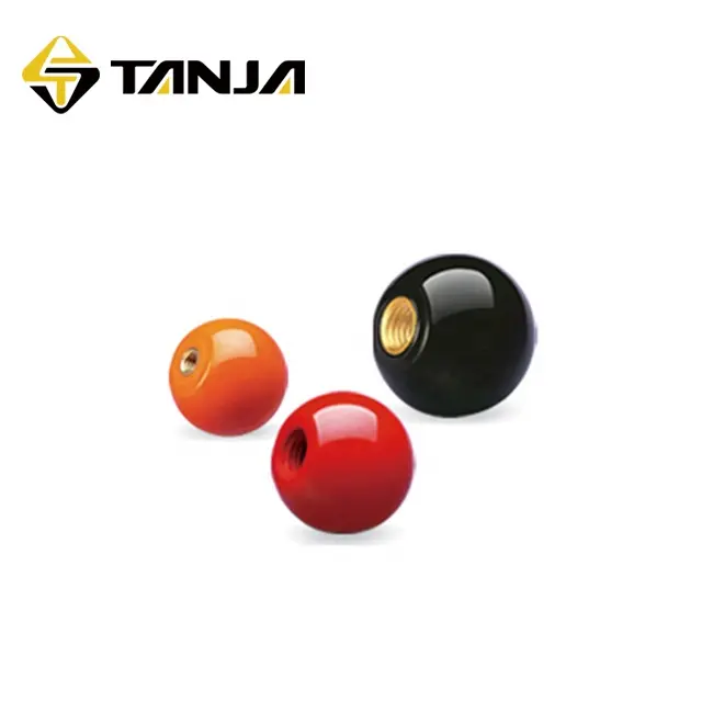 TANJA T06球形ボールプラスチックノブねじ式止まり穴付き