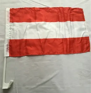 Promotional Austria National Car Flag with plastic pole