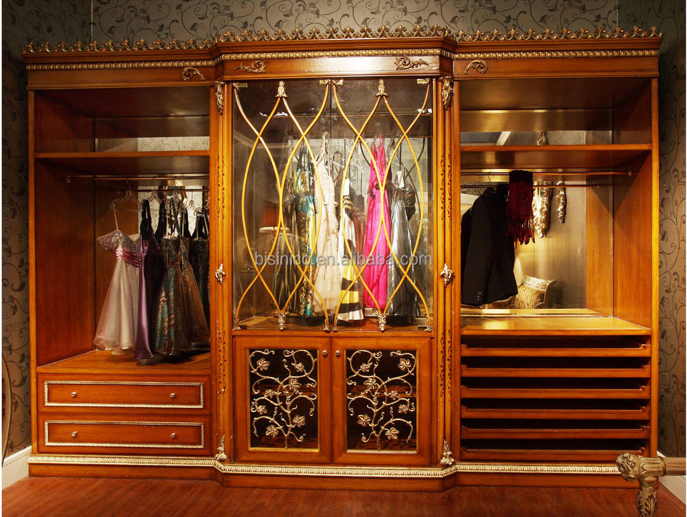 ロココスタイル 猫脚＆カルトゥーシュ彫刻のワードローブ ロココスタイル 猫脚＆カルトゥーシュ彫刻のワードローブ 猫脚