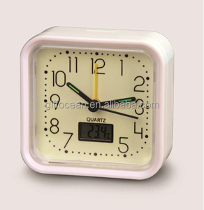 Incandescente nel buio da tavolo sveglia analogica con visualizzazione della temperatura <span class=keywords><strong>lcd</strong></span> - Product Image 1