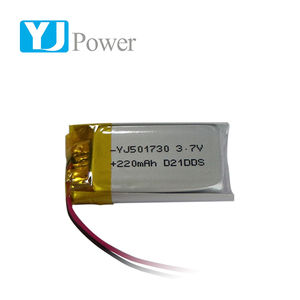 Recargable del lipo batería de polímero 501730 de 3,7 V 220 mAh batería de iones de litio con PCB - Product Image 1