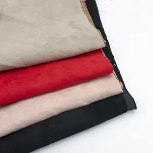 Çevre dostu Microsuede kumaş % 100% Polyester geri dönüşümlü astar