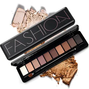 Makeup Eye Shadow Palette Shimmer Matte Eyeshadow Palette With Makeup Brush Professional Cosmetics 10 Colors Per Set