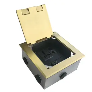 Stainless steel Electrical data Floor Outlet Box for Concrete