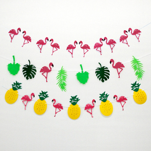 Festa di matrimonio festa nuziale festa estiva Hawaii forniture a tema tropicale Flamingo <span class=keywords><strong>Aloha</strong></span> Banner Luau forniture per feste Set - Product Image 1