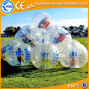 2016 Mejor venta 100% TPU inflable gigante del vientre bump bola, bola de la burbuja de fútbol - Product Image 1