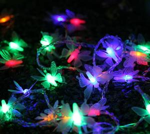 Có thể sạc lại năng lượng mặt trời <span class=keywords><strong>Powered</strong></span> 5m 20 6M 30 bướm <span class=keywords><strong>LED</strong></span> vòng hoa không thấm nước chuỗi ánh sáng cho công viên vườn - Product Image 6