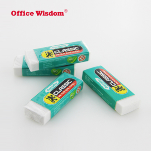 Goma de borrar blanca para uso escolar, borrador de tubo cuadrado clásico, Simple y práctico, promoción al por mayor - Product Image 4