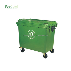 Contenedor <span class=keywords><strong>de</strong></span> <span class=keywords><strong>basura</strong></span> <span class=keywords><strong>grande</strong></span> para exteriores <span class=keywords><strong>de</strong></span> 660 <span class=keywords><strong>litros</strong></span> con ruedas - Product Image 1
