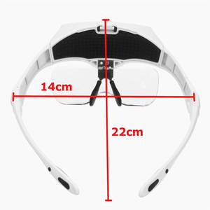 Lupa de <span class=keywords><strong>Cabeza</strong></span> Portátil con 2 Luces LED, 5 Lentes, Soporte de Montaje y Banda para la <span class=keywords><strong>Cabeza</strong></span> - Product Image 4