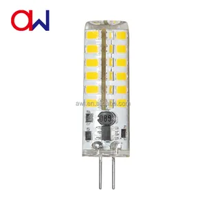 Lampu Bohlam LED Lumen Tinggi G4 3W, Lampu Jagung Silikon Dapat Diredupkan G4 Led Tabung Bohlam