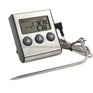 Nhiệt kế thịt kỹ thuật số cho lò nướng BBQ nướng nhà bếp thực phẩm nấu ăn với 1 đầu dò và hẹn giờ - Product Image 2