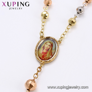 44263 xuping 패션 기독교 보석, 유니섹스 기독교 묵주 크로스 펜던트 목걸이 - Product Image 3