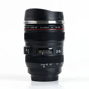 Zovits Caniam 렌즈 커피 머그/컵, 여행용 머그-카메라 Eos 24-105mm 모델 스테인리스 400Ml