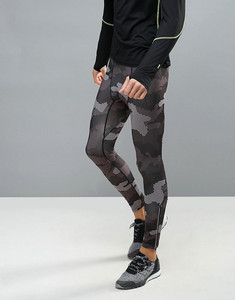 Collants de compression de sport KY Wholesale <span class=keywords><strong>avec</strong></span> poche zippée à l'<span class=keywords><strong>arrière</strong></span> en imprimé camouflage <span class=keywords><strong>noir</strong></span> pour hommes - Product Image 5