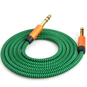 Hoge Kwaliteit 3M/6M 10Ft 20Ft Gitaar Kabel 6.5/6.35Mm Trs Jas Instrumenten Gitaar Link audio Kabel