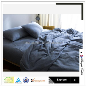 Haute qualité Vintage/Pierre lavé coton <span class=keywords><strong>lin</strong></span> ensemble de literie/lit feuilles - Product Image 1