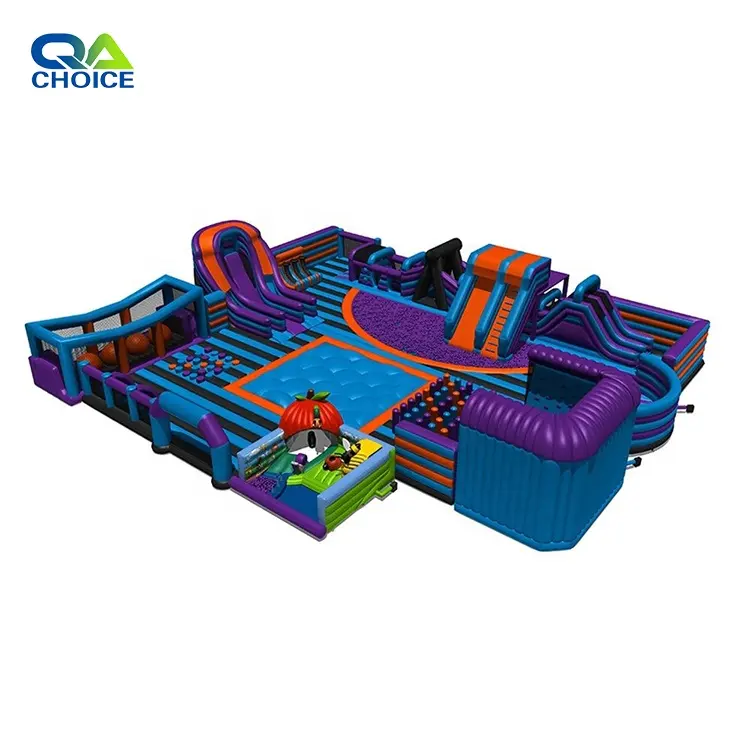 Guangzhou Choice giant indoor inflatable theme park big jumping bouncer park manufacturer obstacle