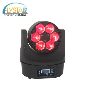 Pièces centrales de décoration de mariage 15W, Led <span class=keywords><strong>lavage</strong></span>, 4 en 1, yeux d'abeille, Mini faisceau, tête mobile, 6 pièces - Product Image 2