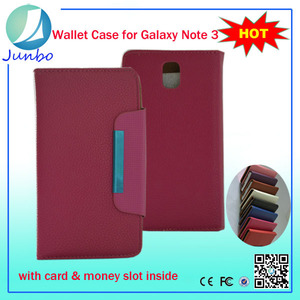 Alta calidad del tirón del cuero <span class=keywords><strong>walet</strong></span> caso de lujo para la galaxia nota 3 - Product Image 1