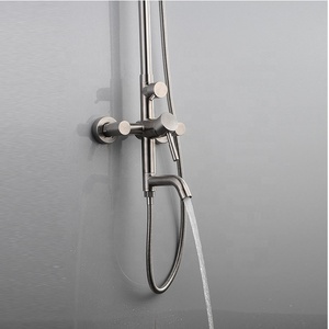 Set Doccia di Lusso a 3 Vie in <span class=keywords><strong>Acciaio</strong></span> <span class=keywords><strong>Inox</strong></span> 304, Montaggio a Parete, Rubinetto a Fiore di Loto in <span class=keywords><strong>Acciaio</strong></span> <span class=keywords><strong>Inox</strong></span> per <span class=keywords><strong>Bagno</strong></span> - Product Image 3
