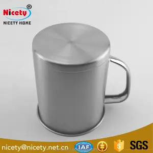 Mug Wholesale Good Quality Stainless Steel Water Mug / Drinking Cup Customized Logo And Package 500 Ml Army Cup Single Wall