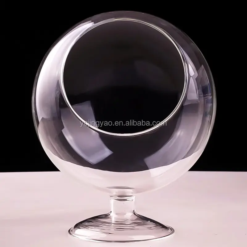 Fatti a mano rotonda globo di vetro ciotola di pesce/sfera di vetro vaso di decorazione