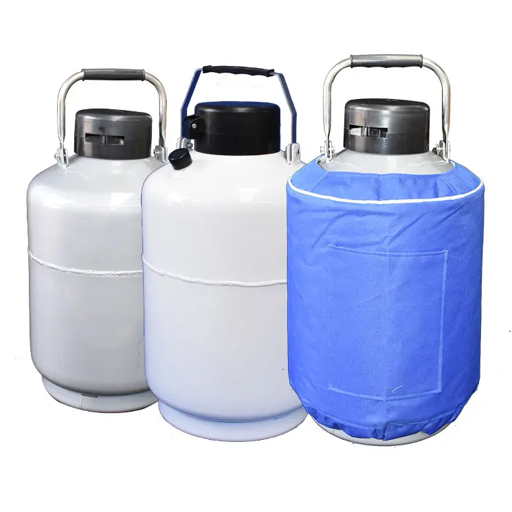 Cryogenic คอนเทนเนอร์ Thermos ไนโตรเจนเหลว Dewar Flask Semen ถัง