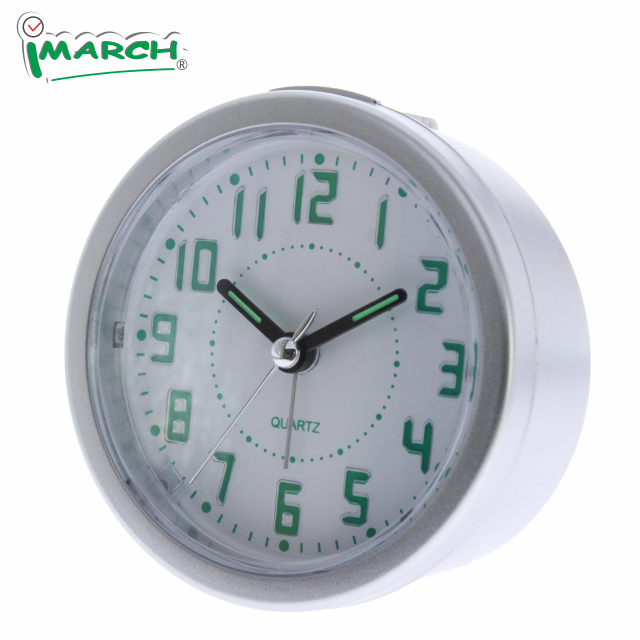 Réveil en plastique-argent