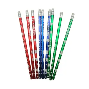 OEM 제조자 주문 로고 자연적인 목제 선물 연필 7 인치 HB 2B 지도 6 각형 둥근 삼각형 연필