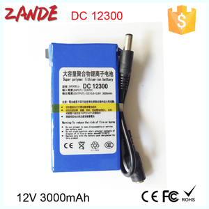 Batterie rechargeable 12v 3000mah YSD-12300 Mini Li-ion pour caméra CCTV ou appareil 12V - Product Image 4