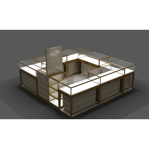 Kiosque d'affichage de bijoux de matériaux de conception sur mesure de LUX, centre commercial de kiosque de bijoux pour le montage de magasin - Product Image 5