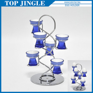 Fancy white 6pcs rotatable <b>egg</b> rack - Product Image 2