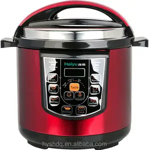 5l red color national electric pressure cooker from Haiyu company