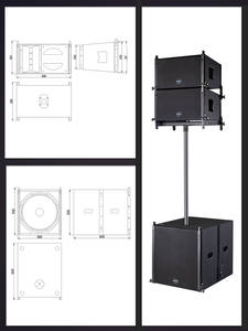 10-Inch Active Neodymium <strong>Line</strong> <strong>Array</strong> PA Speaker with 18-Inch Subwoofer Metal Shell ROHS Certified - Product Image 2