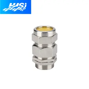 Beli 1 1/2 "NPT Hazloc Area ATEX Kompresi Tunggal Lapis Baja Kelenjar Kabel Tahan Ledakan Ex D/E/Tb Kelenjar Kabel Tahan Api SS304